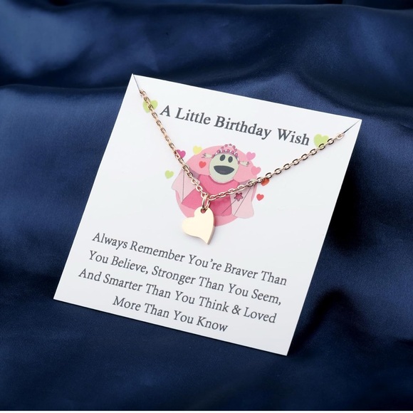 Other - Birthday Gift Necklace for Little Girl/Daughter/Granddaughter/Friendship